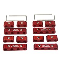 Vista 6 de LEDAUT 12 piezas separador divisor de cables de bujía del motor para 8 mm, 9 mm, 10 mm (negro)