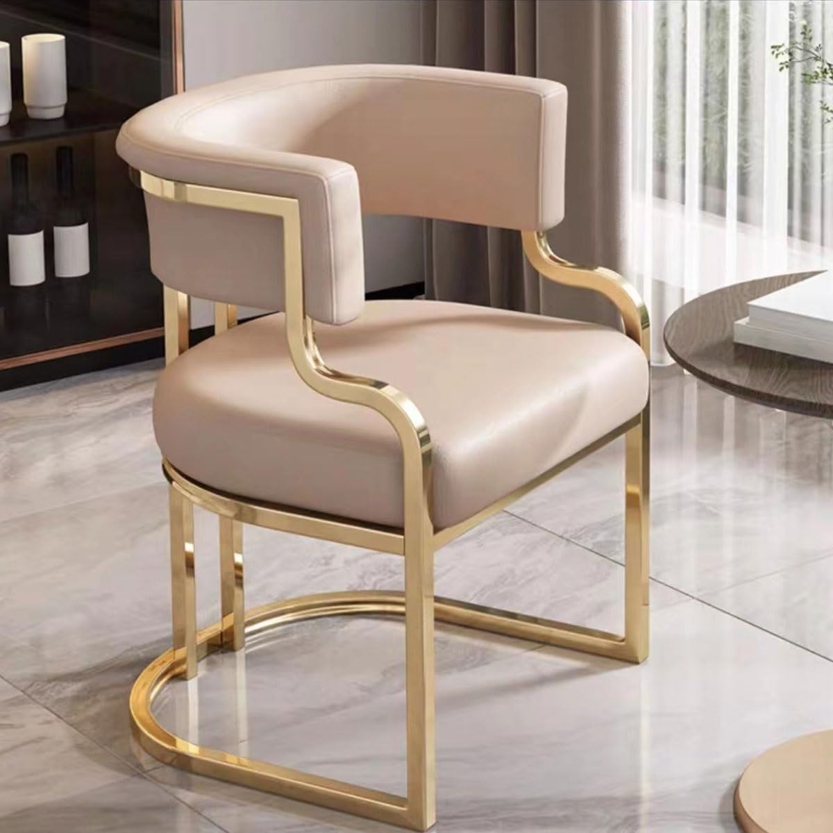 Chaises de salle à manger rembourrées confortables pour salon