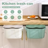 Vista 5 de VALINK Contenedor de compostaje de cocina para encimera o debajo del fregadero, contenedor de plástico para encimera de compostaje con tapa