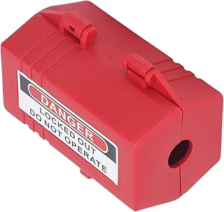 38mm Plug Lock, Electrical Lockout Tagout Kit Plug Safety Padlock Equipment Maintenance Lock Industrial Stainless Steel PP