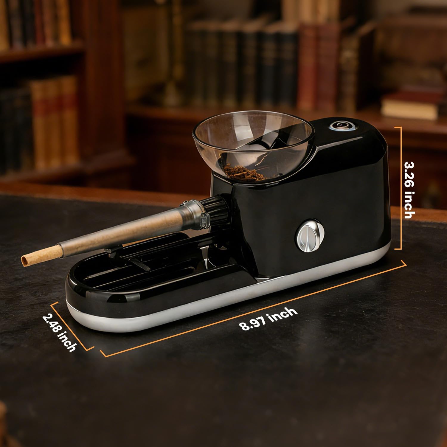 Electric Cigarette Rolling Machine - Automatic Efficient Roller for Beginners & Experts | Universal for Cigarette Tubes & Papers | Ideal DIY Tool for Smokers & Gift