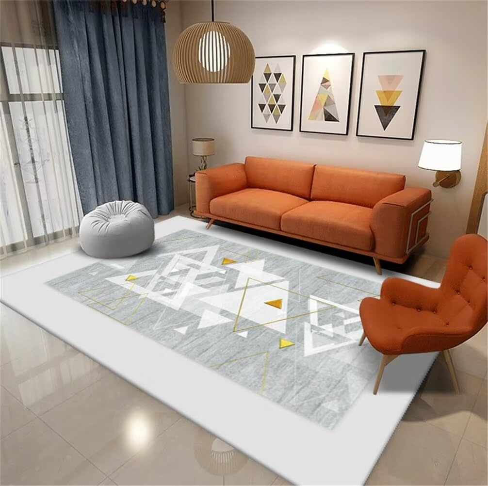 Tapis bureau XXL moquette pas cher 180x250cm géométrique gris