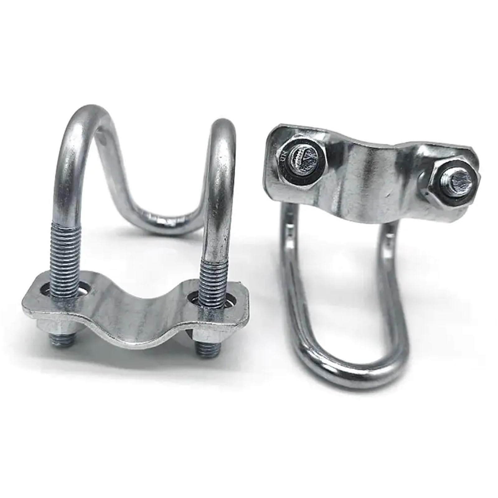Morsetto a croce con bullone a U da 5 pezzi - Morsetto for tubo in acciaio zincato resistente for ponteggi e collegamenti di tubi flessibili (dimensioni M8)(M8x20x20mm)