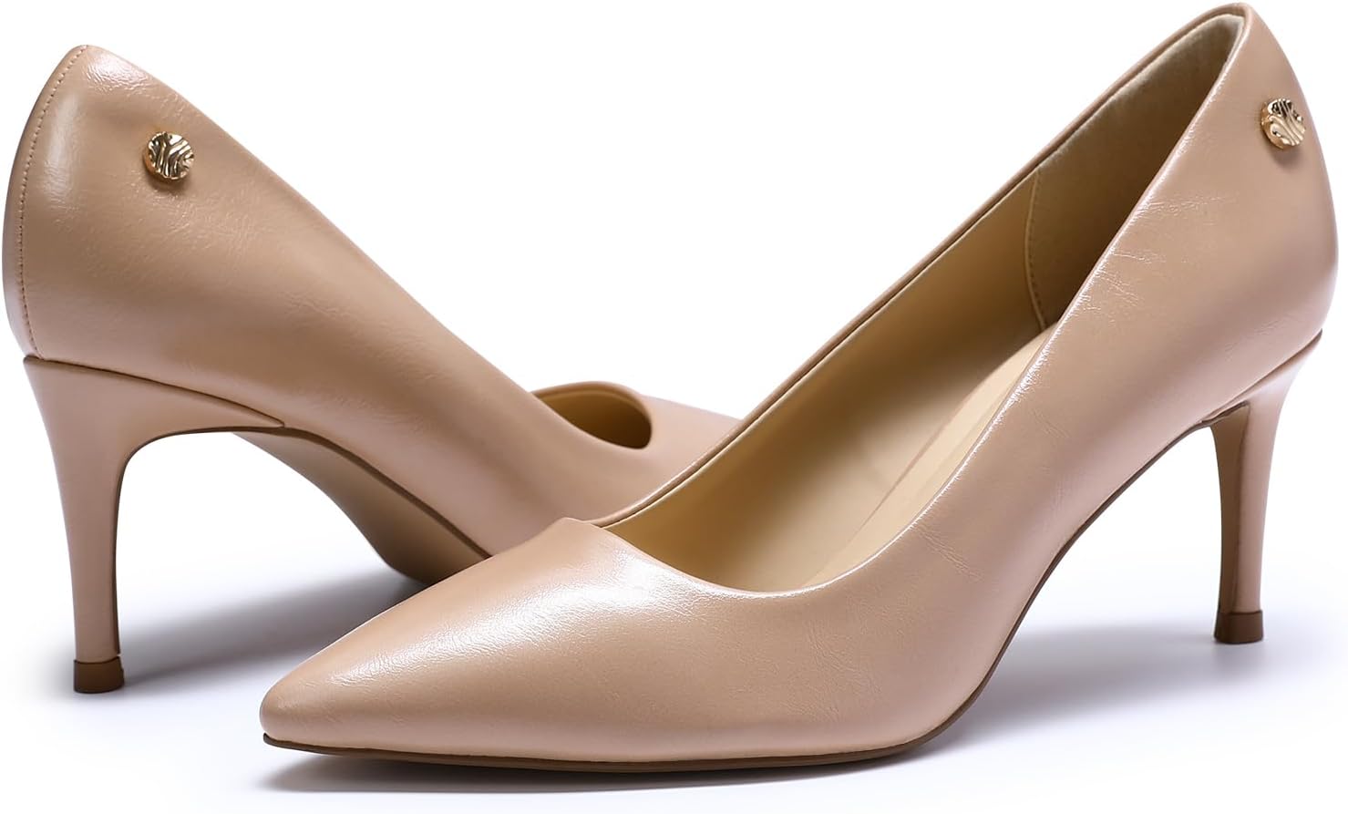 YYNUDA Women's Closed Pointed Toe Stiletto High Heels Dress Pumps Shoes for Wedding Work Office Business 3 Inch