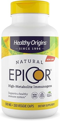 Healthy Origins EpiCor apoyo inmunolĂłgico clĂnicamente probado 500 mg 150 cápsulas vegetales Healthy Origins EpiCor apoyo inmunolĂłgico clĂnicamente probado 500 mg 150 cápsulas vegetales