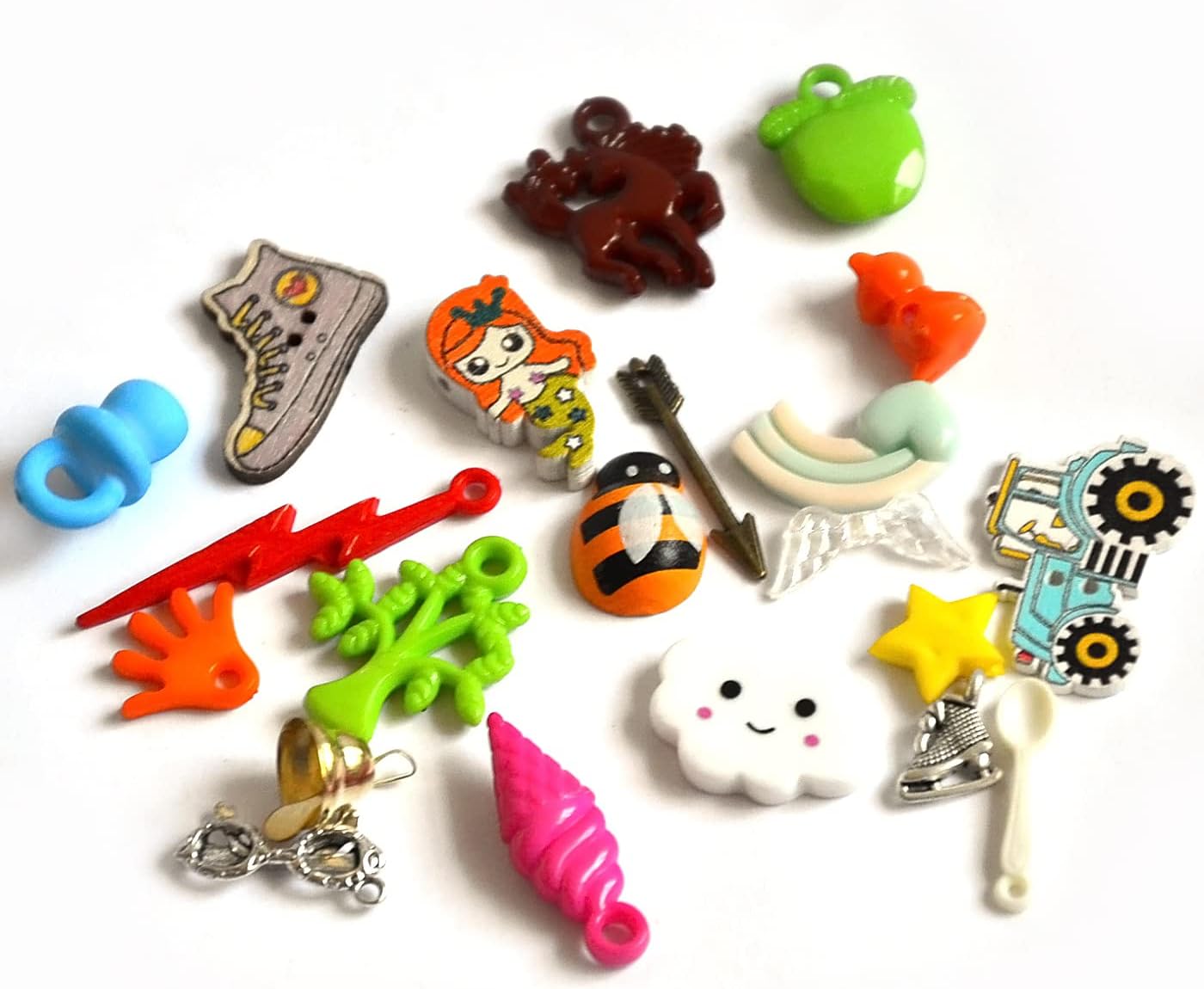Small Mixed I Spy Trinkets for I Spy Bag/Bottle, DIY Projects, Crafts, Scrapbooking, 1-3cm, Set of 200 trinkets