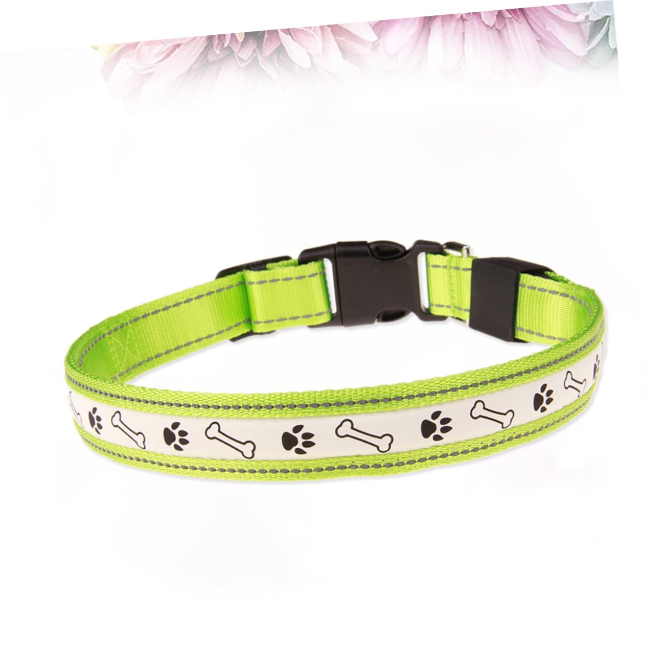 Beavorty 2piezas Collar Led para Intermitentes Collar De Seguridad para Paseos Diseño USB Recargable Mediano Verde