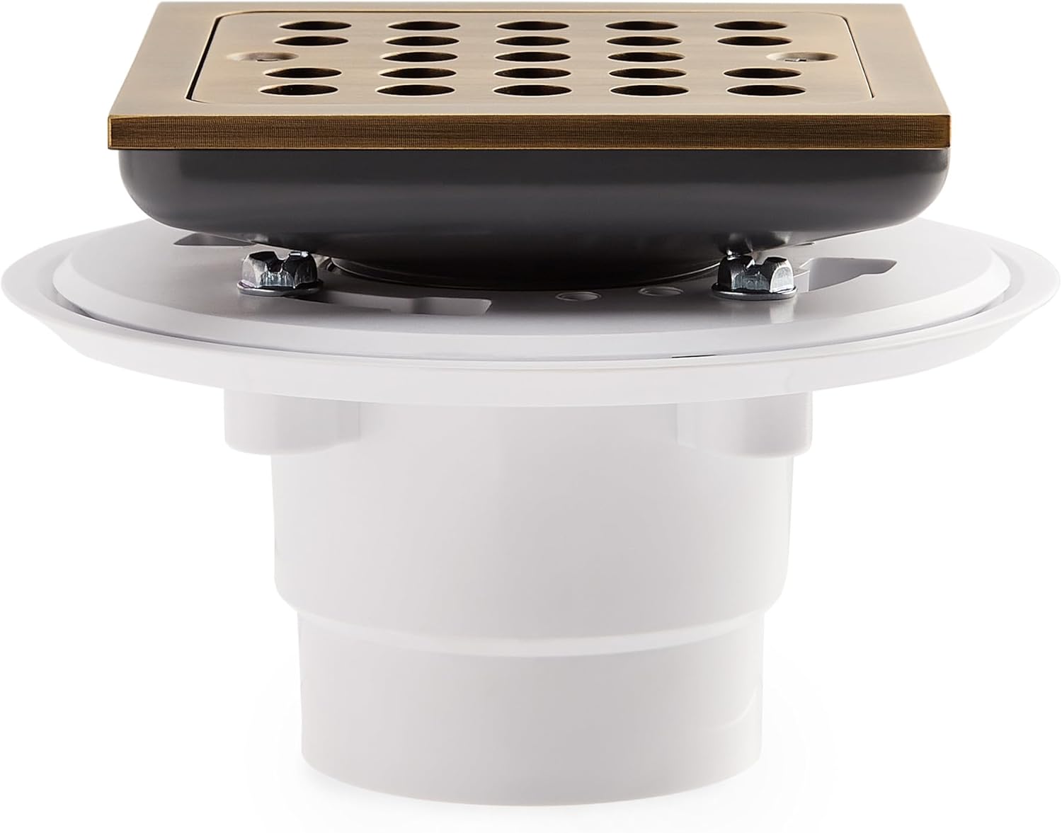 Signature Hardware 446698 Menlo Square Shower Drain - Polished Nickel