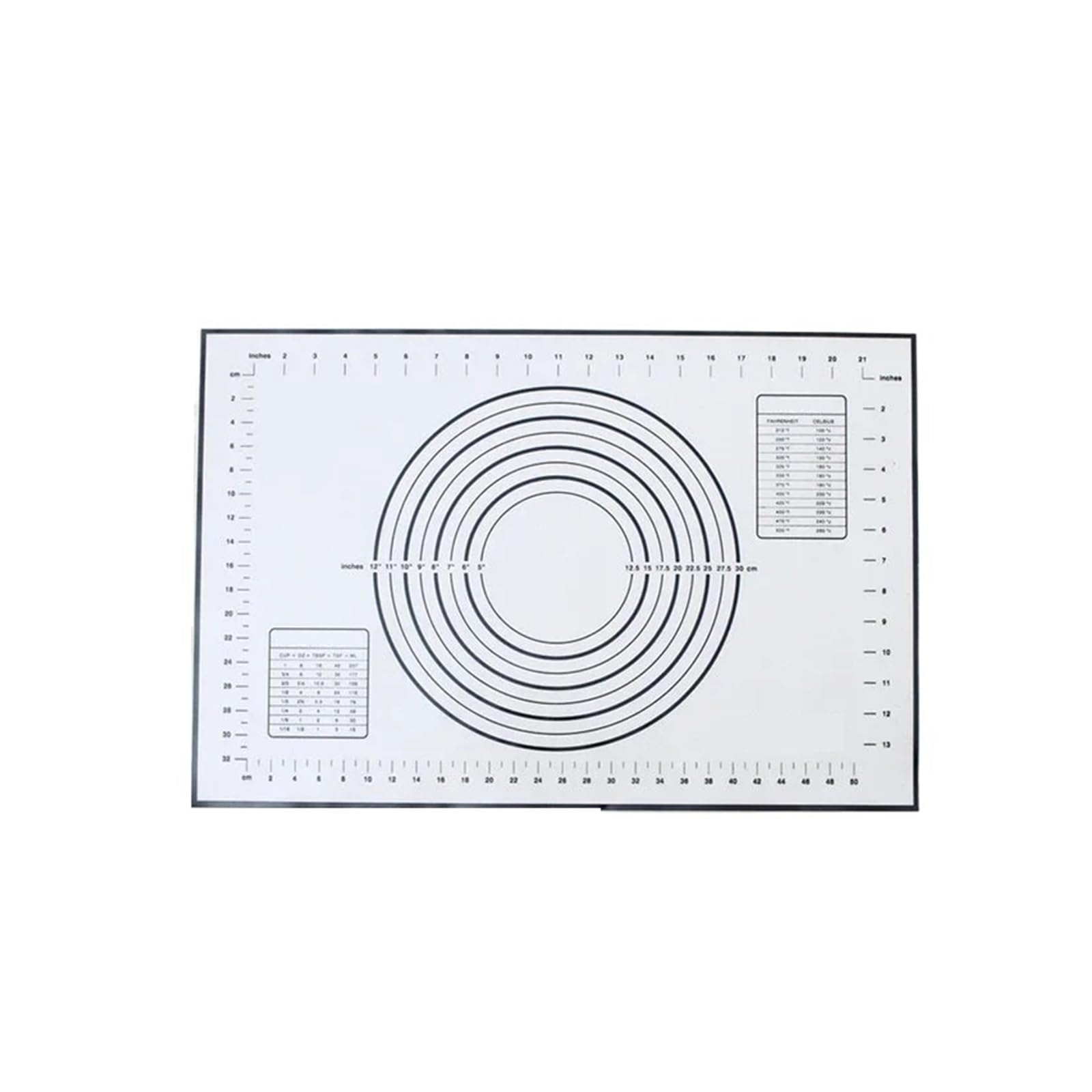 Antihaftbeschichtetes Silikon-Backblech for Kneten von Teig for Ausrollen in der Küche, Pizza und Maker(Black 60x40)