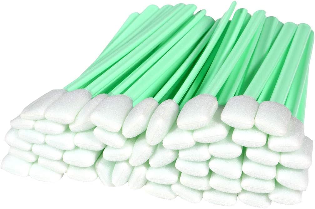 JACA Dust-Free Foam Tip Cleaning Swabs Sponge Stick for Camera Inkjet Print Head Optical Lens Gun Cleaning Solvent Resistance 50 pc