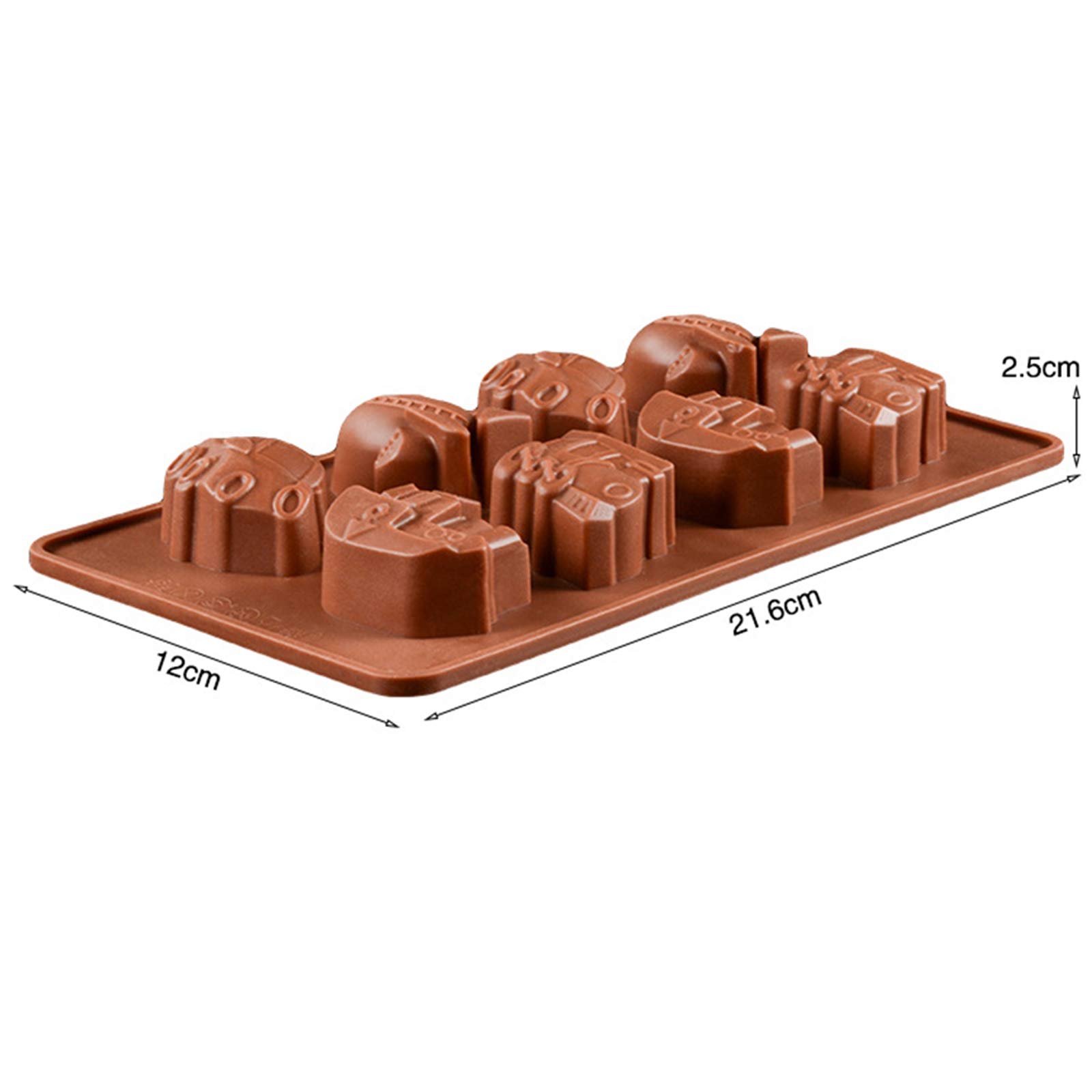 Joyeee 2Pcs Silicone 3D Car Shape Non-stick Candy Molds - Image 2