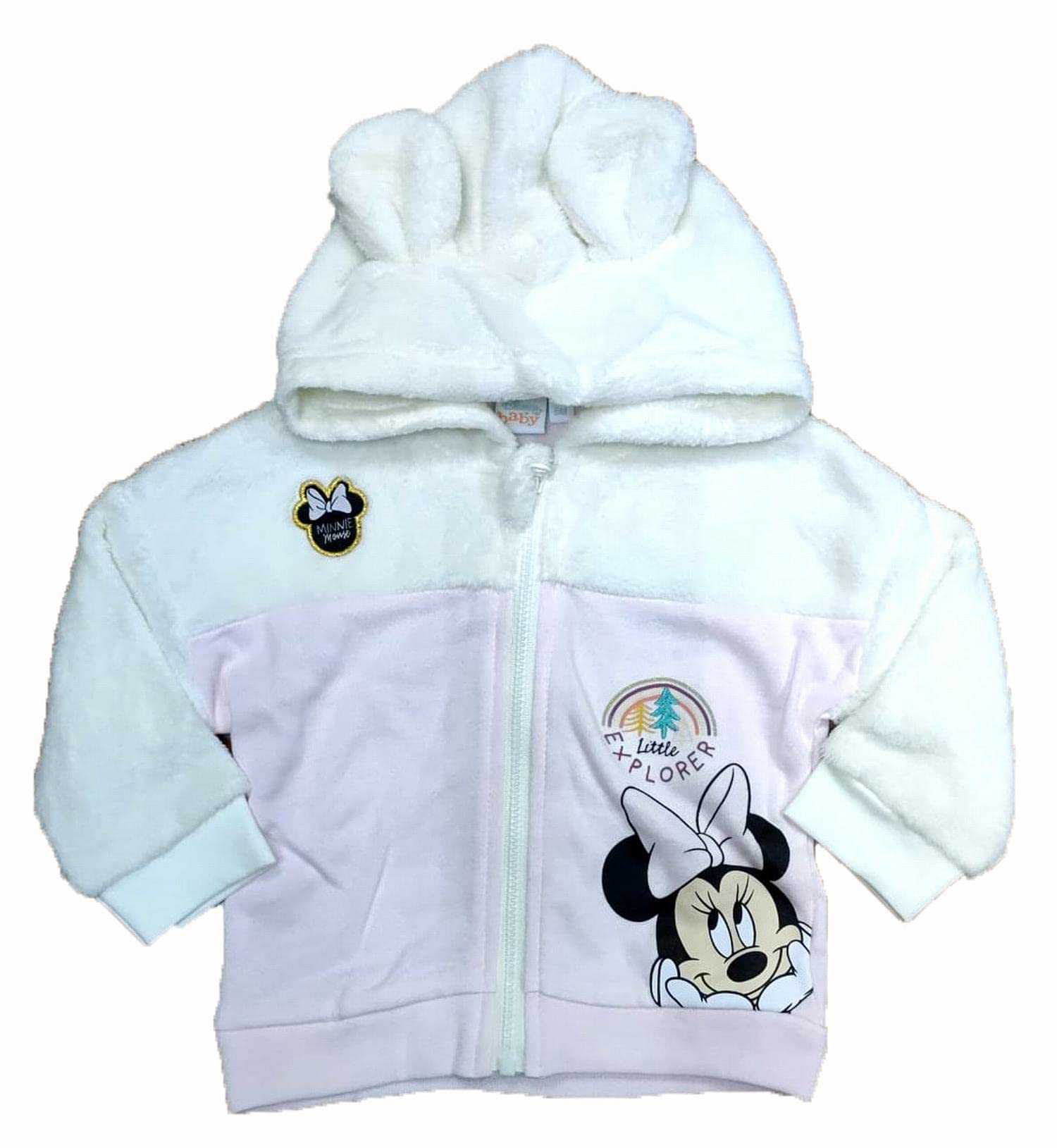Chaqueta chándal Rosa y Blanco Minnie Mouse Disney 6 Meses