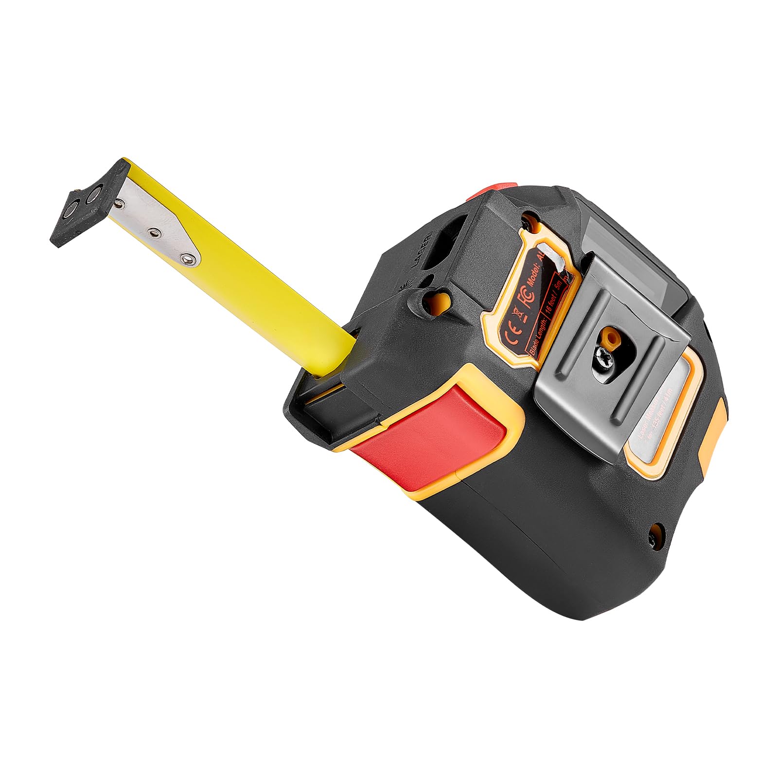 VEVOR Mètre Ruban Laser 2 en 1 Ruban de Mesure Laser Rechargeable 135 pi 41 m Outil de Mesure Magnétique 16 pi 4,9 m, 4 Modes, Longueur, Surface, Volume, Continu, Unités pi/po/m/pi+po, pour Extérieur