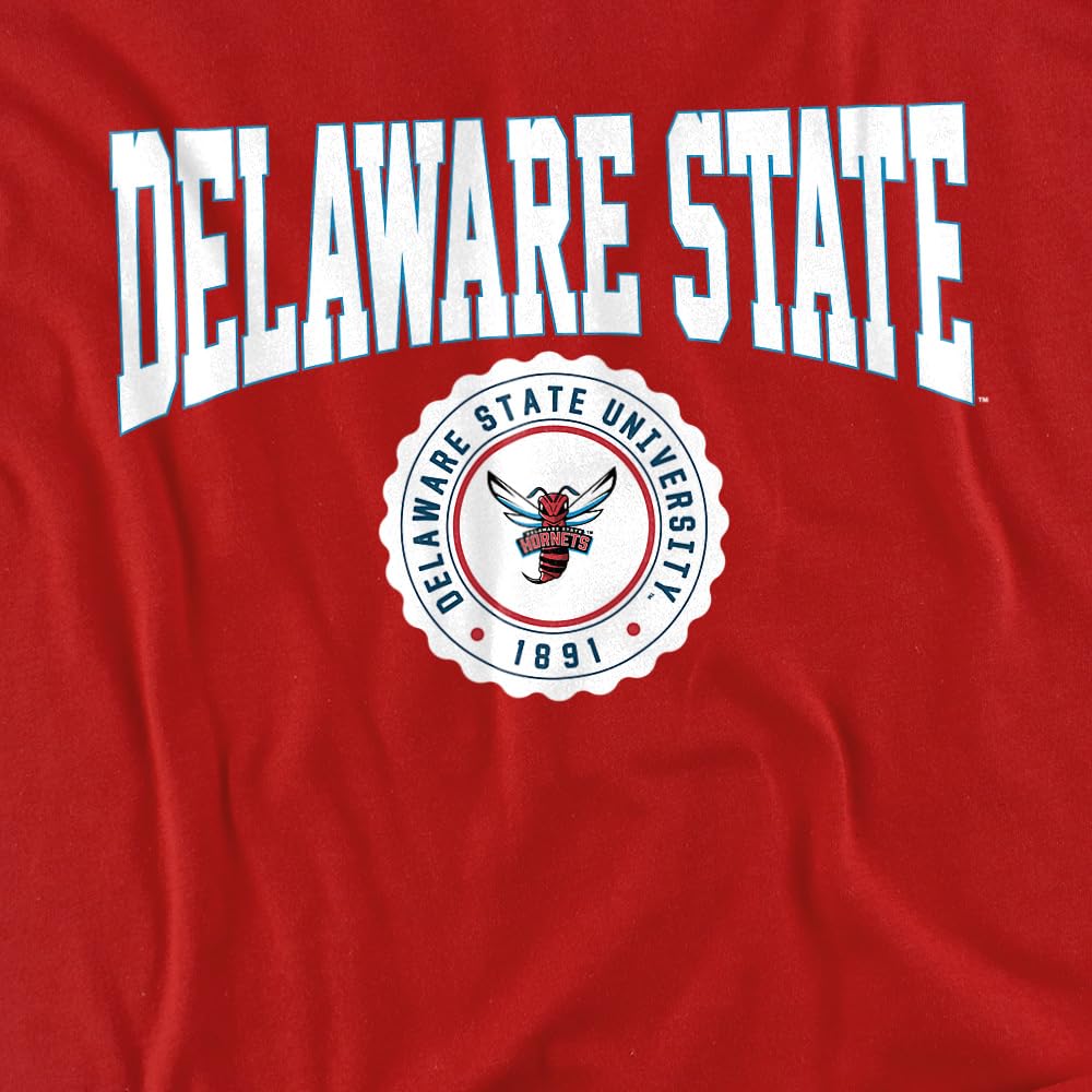 LOGOVISION Delaware State University Collegiate Seal Kids T Shirt (2) for Toddler Boys and Girls, Red