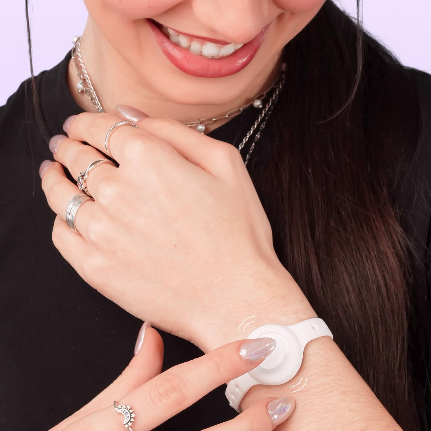 BOND TOUCH Mini - Long Distance Relationship Bracelets for Couples - Feel Each Other's Touch Across Any Distance