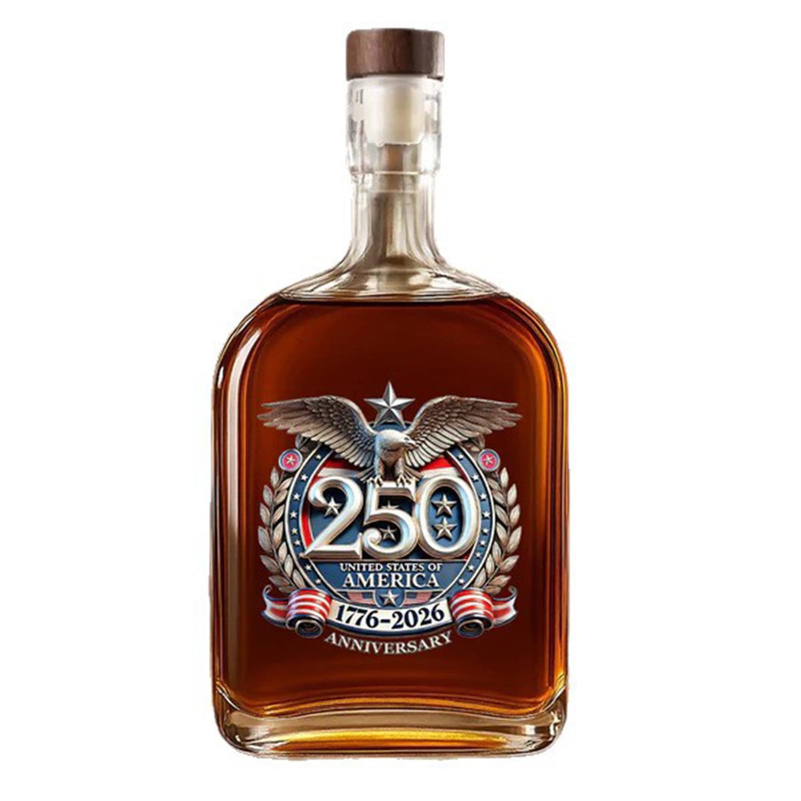 Oxxggkao Exclusive 250th Anniversary Whisky Decanter Glass Wine Bottle Detailed History Accent Liquor Dispensing Box Whisky Decanter