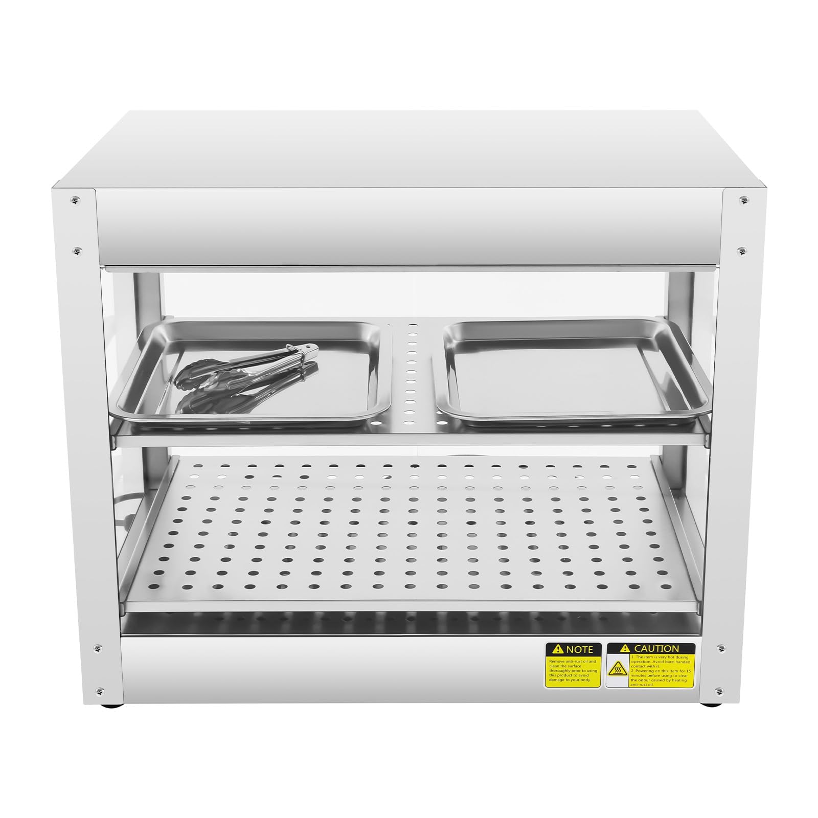 Vitrina de mantenimiento caliente, recipiente calefactor 800 W, inoxidable