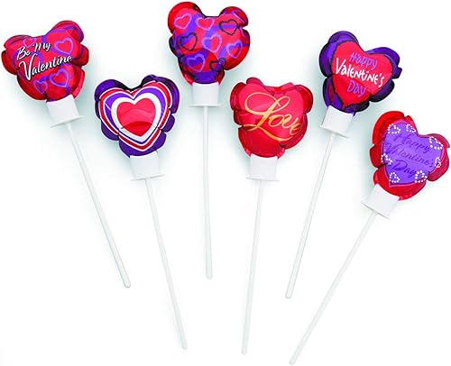 Surtido de 50 globos autoinflables de 4 pulgadas con forma de corazón de San Valentín, ideal para decoración del día de San Valentín y fiestas