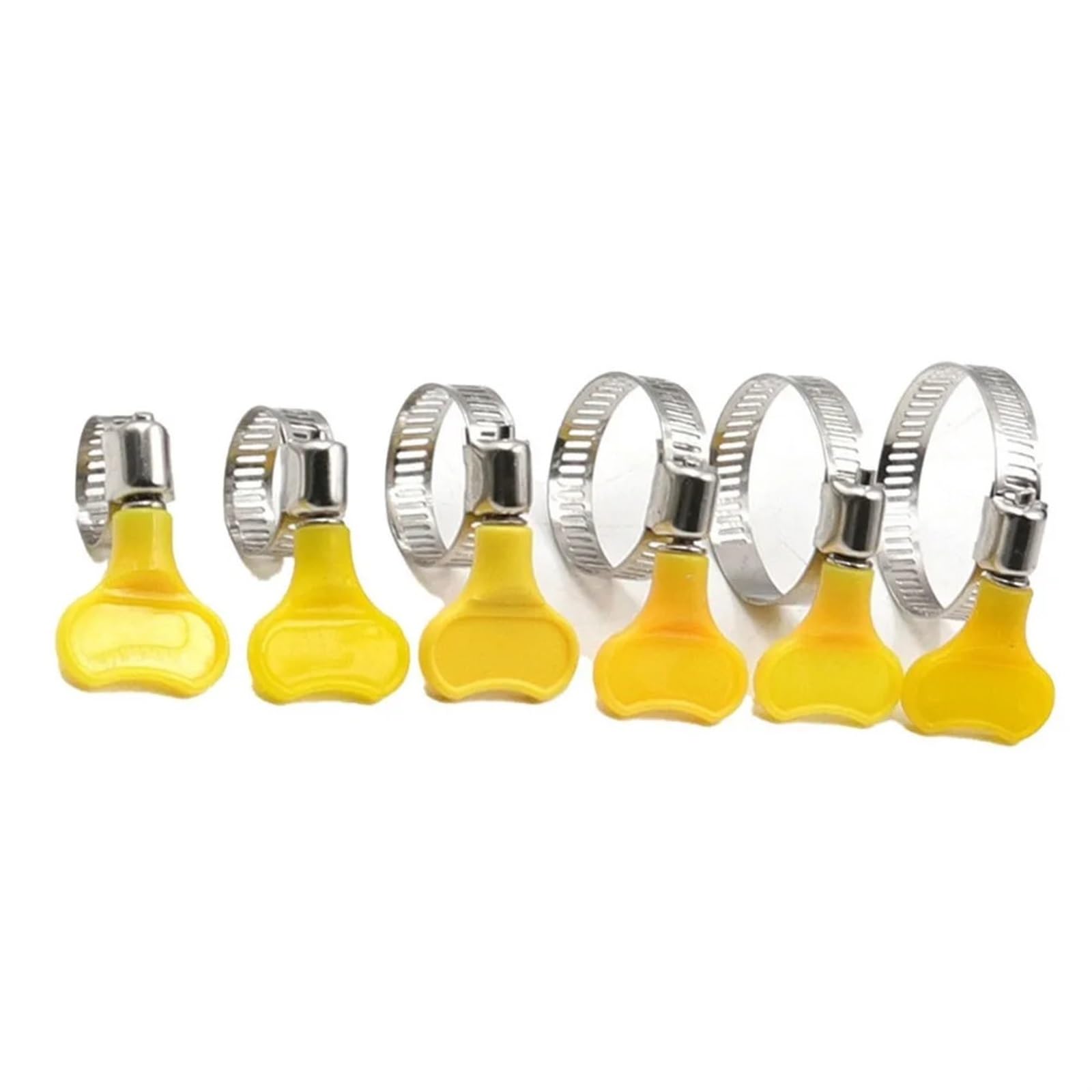 Kit di Fascette stringitubo, Fascette stringitubo e Tubi Regolabili in Acciaio Inossidabile, serrate a Mano, Confezione da 10, Diverse Misure(10-16mm 10PCS)