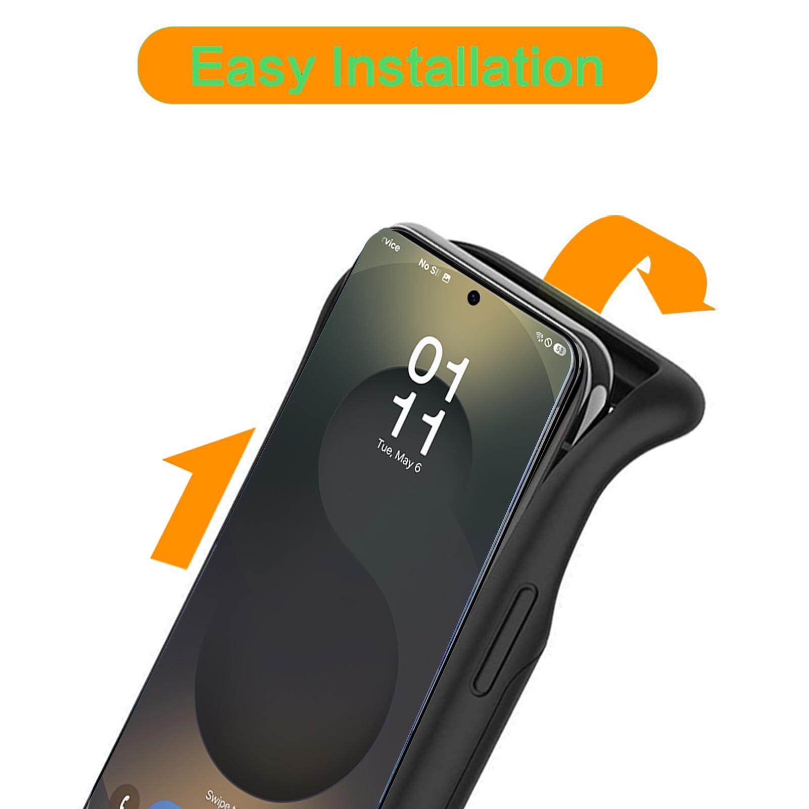 Etui na baterie 10000 mAh do Samsung Galaxy S25 Edge (6,7") etui na baterie - inteligentne bezprzewodowe etui do ładowania, przenośne etui do zasilania, zewnętrzna bateria do ładowania