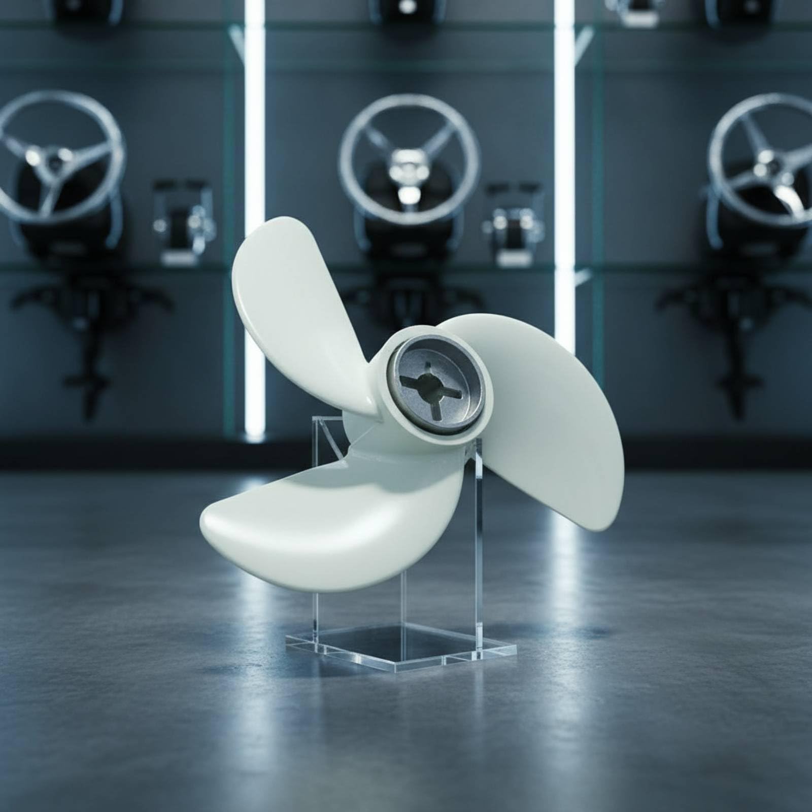Bootpropeller Ersatz Propeller Bootspropeller Ersatzschraube Motorblatt aus Robustem für Zuverlässigen Vortrieb für Freizeitnutzung Wasserfahrzeuge, 12V 45/55/65 Pfund Propeller