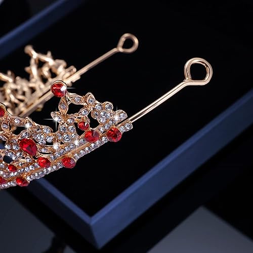Miniatura 7 de Kamirola - Corona de reina y tiaras corona de princesa para mujeres y niñas, diademas de cristal para novia, princesa para bodas y fiestas (01)
