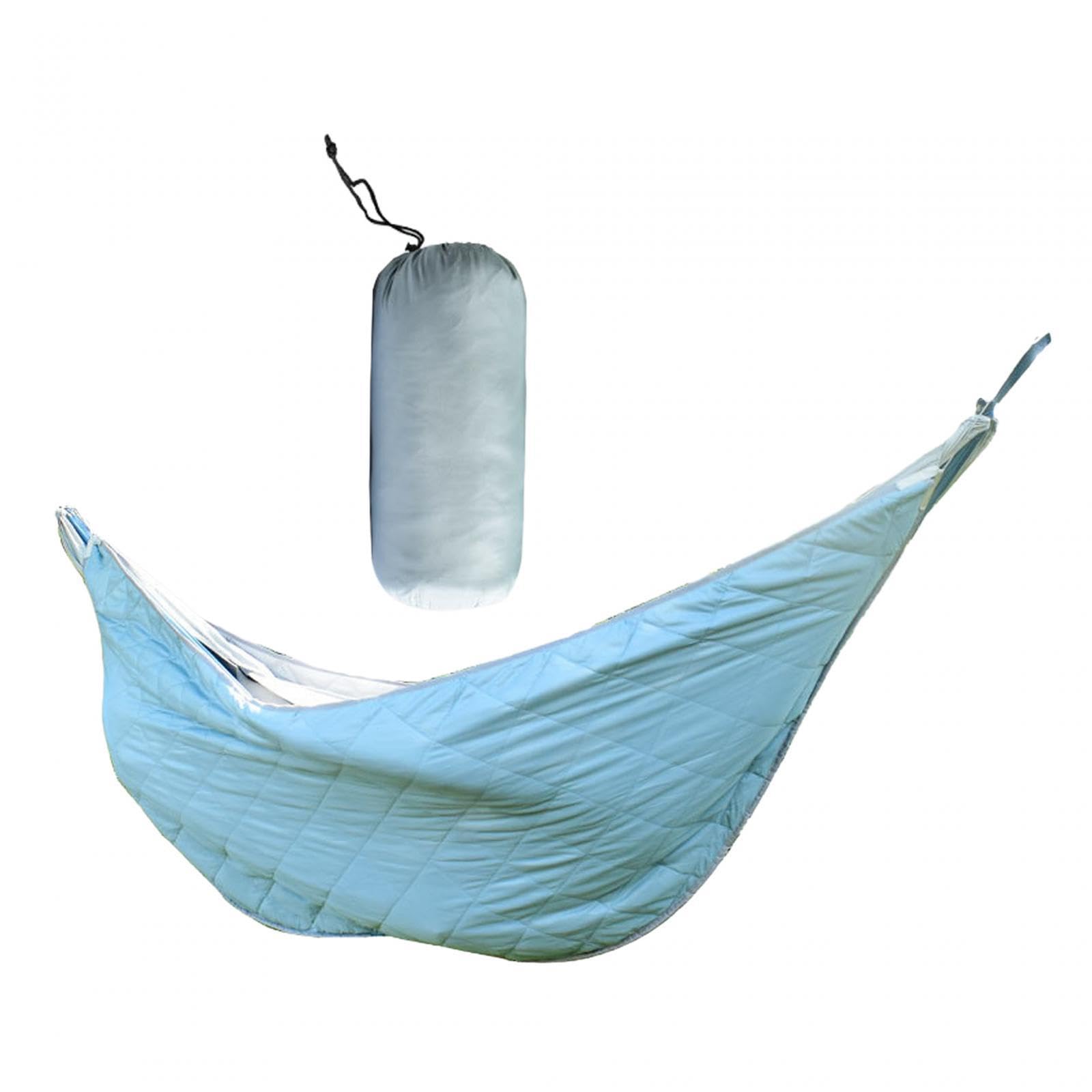 Winter Hängematte Outdoor Windschutz Baumwolle Isolationshammock Camping Zubehör für Einzelperson für Geschenk Freizeit Garten, Blau