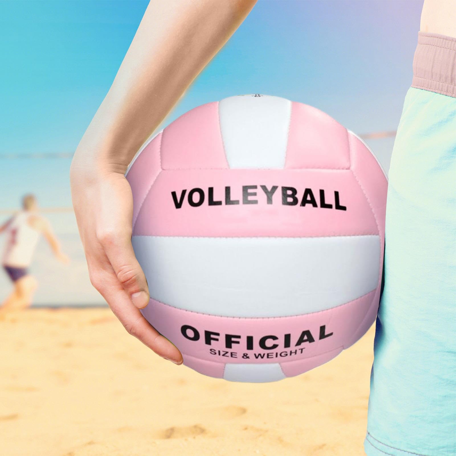Genérico Vóley Playa | Balón De Entrenamiento para Deportes Al Aire Libre - Pelota Suave De Entrenamiento para Playa, Césped, Parque, Piscina, Interior, Fiestas Y Actividades Escolares