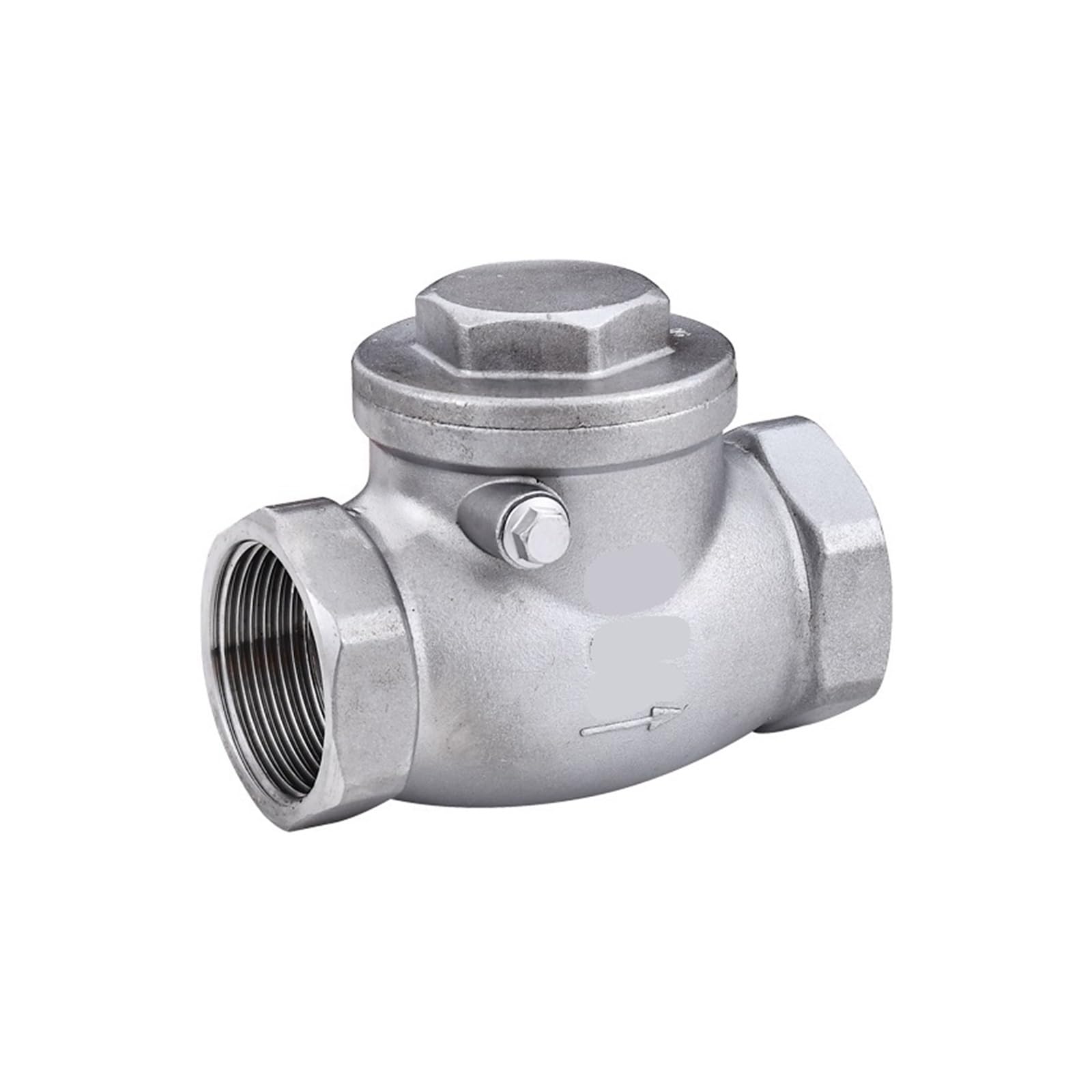 Válvula de retención horizontal H14W-16P rosca interna acero inoxidable 304 de 1 pulgada