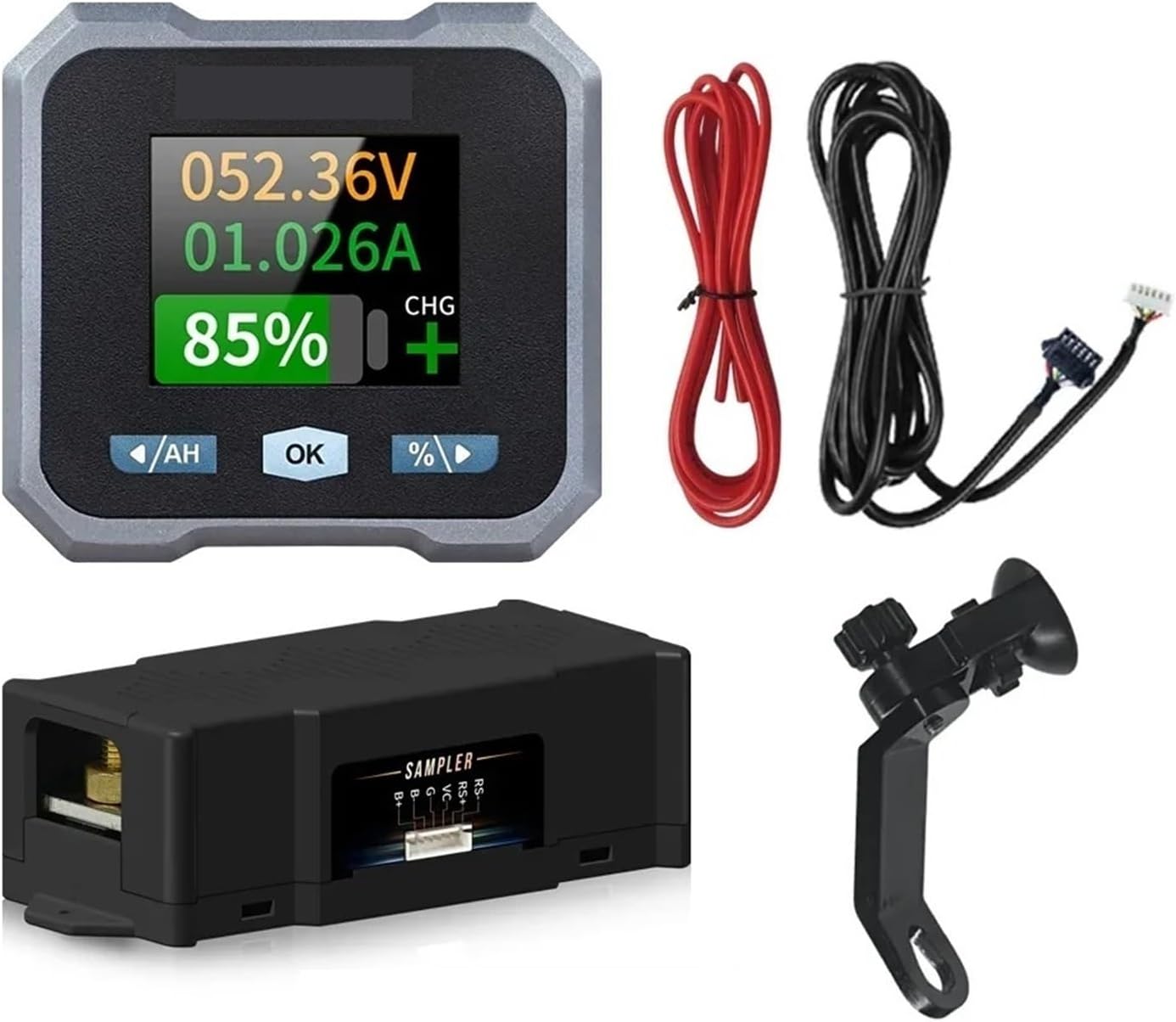 Embedded DC 10-100V 400A Coulomb Meter BL105F BL110F BL140F(BL140F-Rearview mirr)