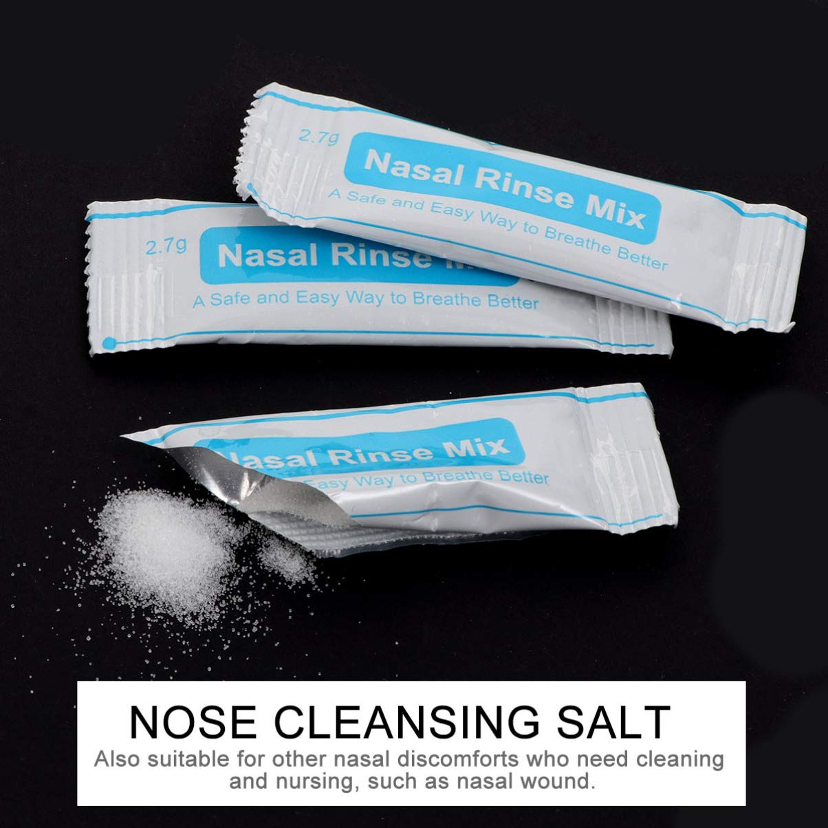 Healifty 1 boîte de 40 sachets de sel pour rinçage nasal