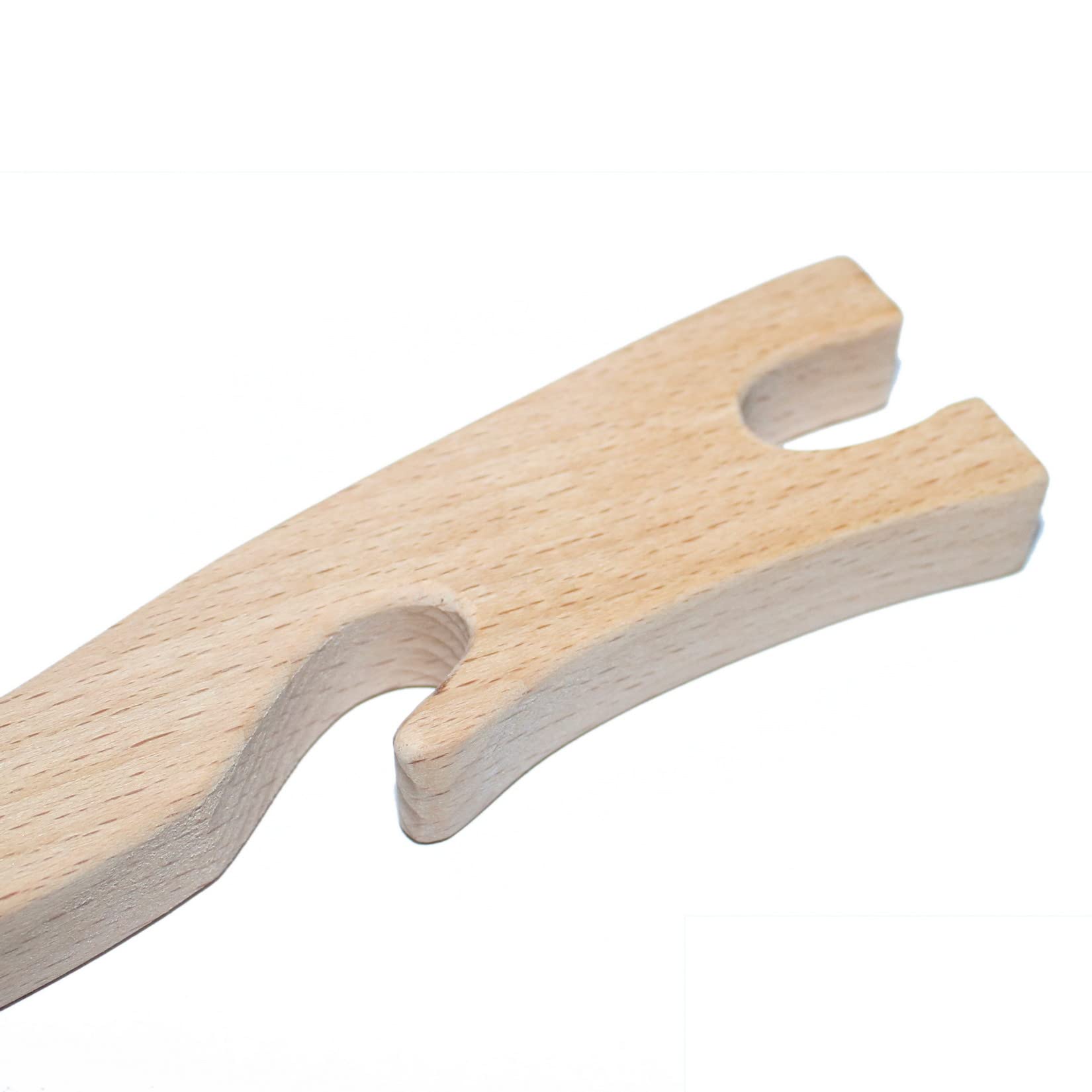 Estante de madera para horno, barra de empuje para horno, horno tostador, freidora de aire, electrodomésticos de cocina para hornear (14 pulgadas) 3