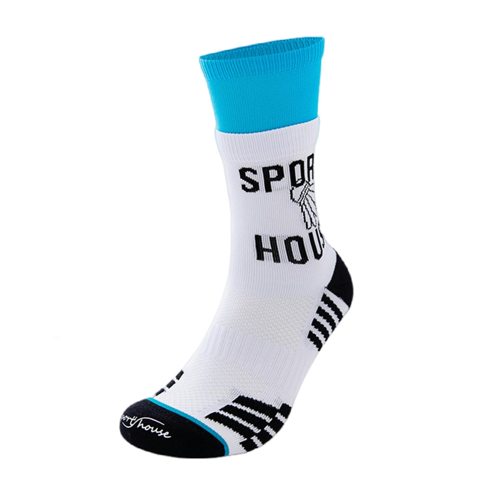 Skarpety męskie i damskie antypoślizgowe skarpety do badmintona skarpetki do badmintona Bottom Dezodorant Outdoor Sports Socks męskie i damskie prezenty męskie białe