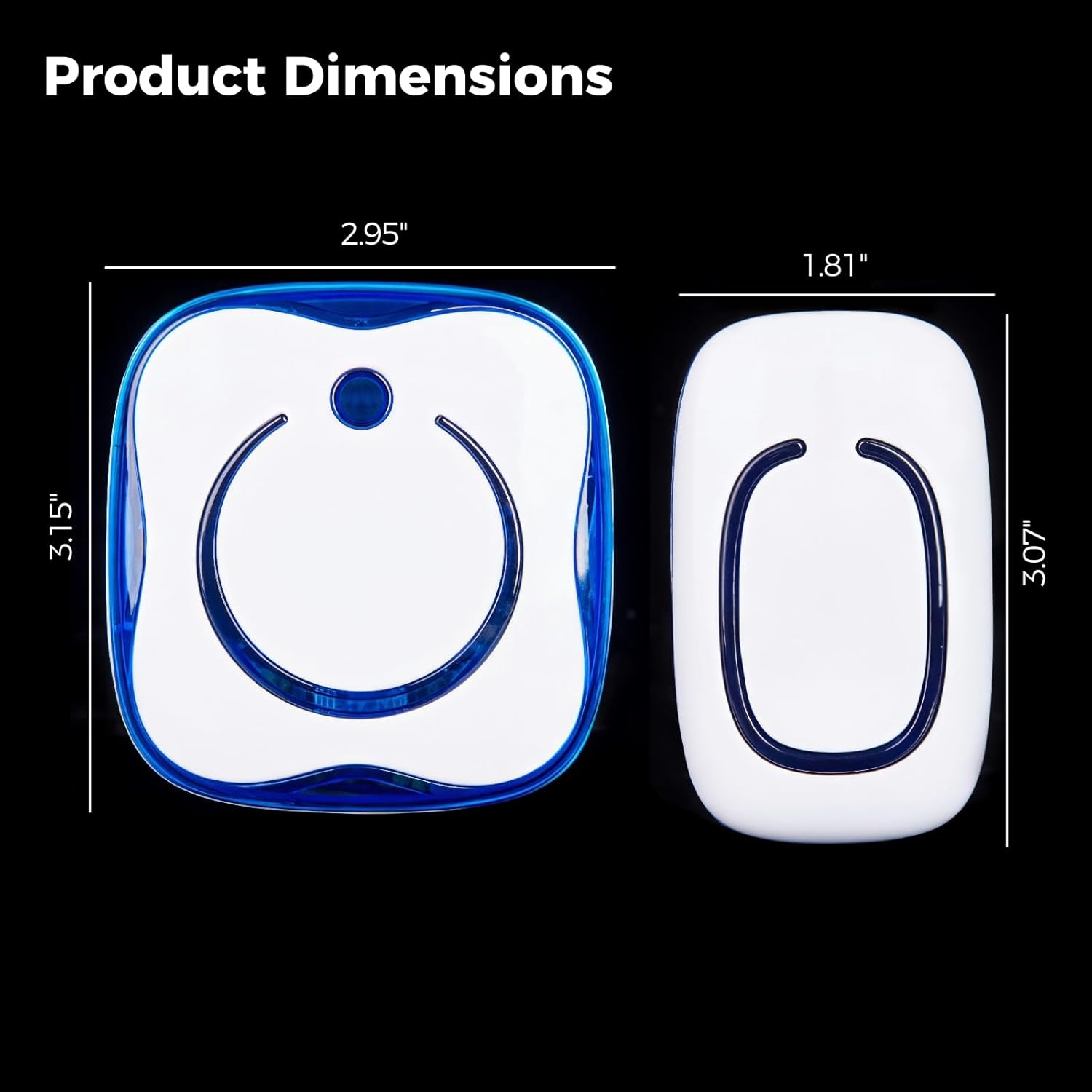 Long Range Wireless Doorbell, 36 Sounds, Waterproof, Led Indicator
