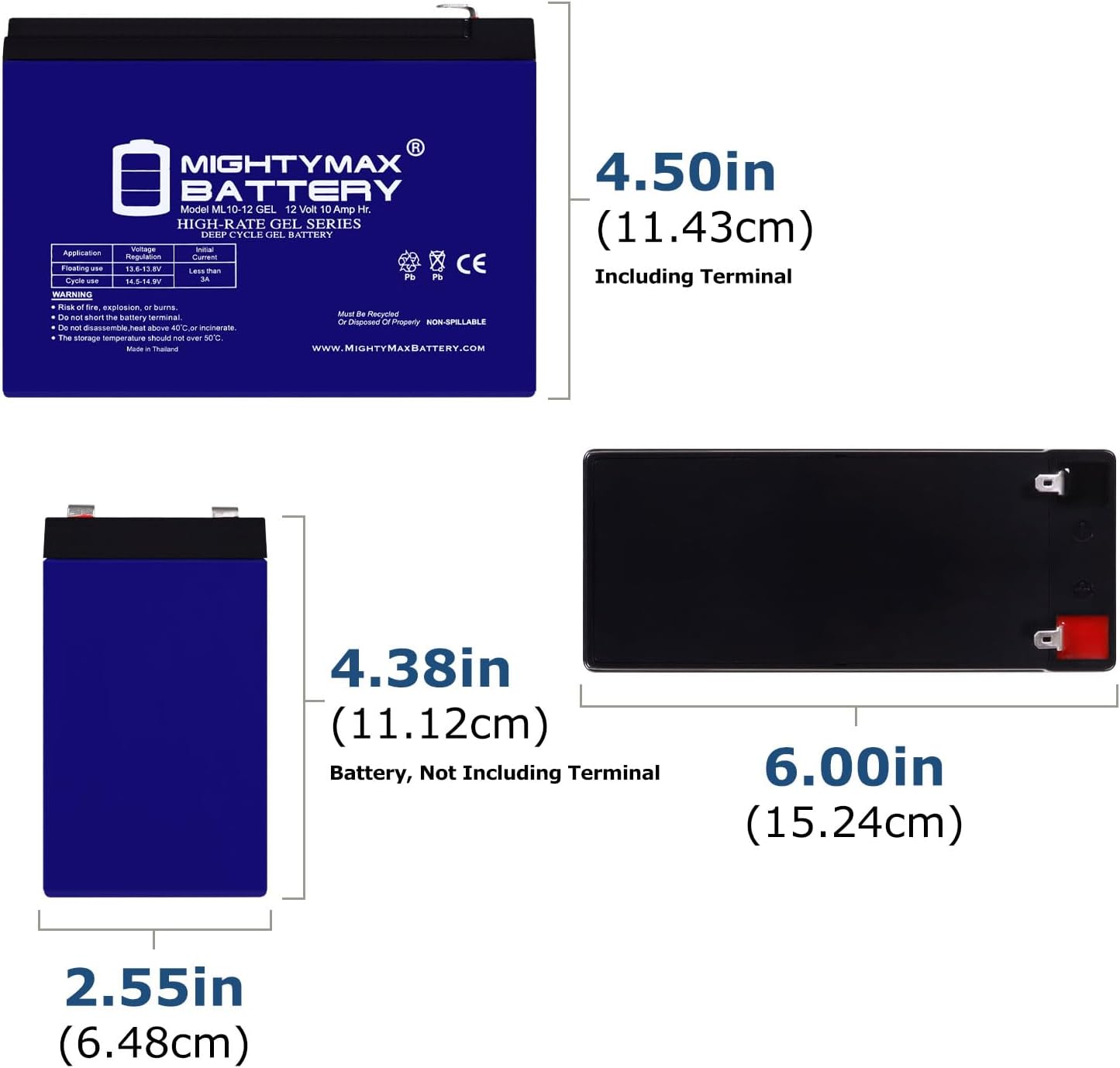 Mighty Max Battery 12v 10Ah Gel F2 Battery replacement compatible with Sav -7 Scooter Underwater - 4 package 3 61SwcZEfGBL. AC SL1500