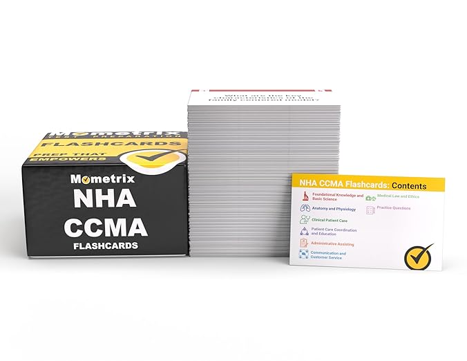 NHA CCMA Study Cards 2026-2027: CCMA Exam Prep and Practice Test Questions [Full Color Cards]