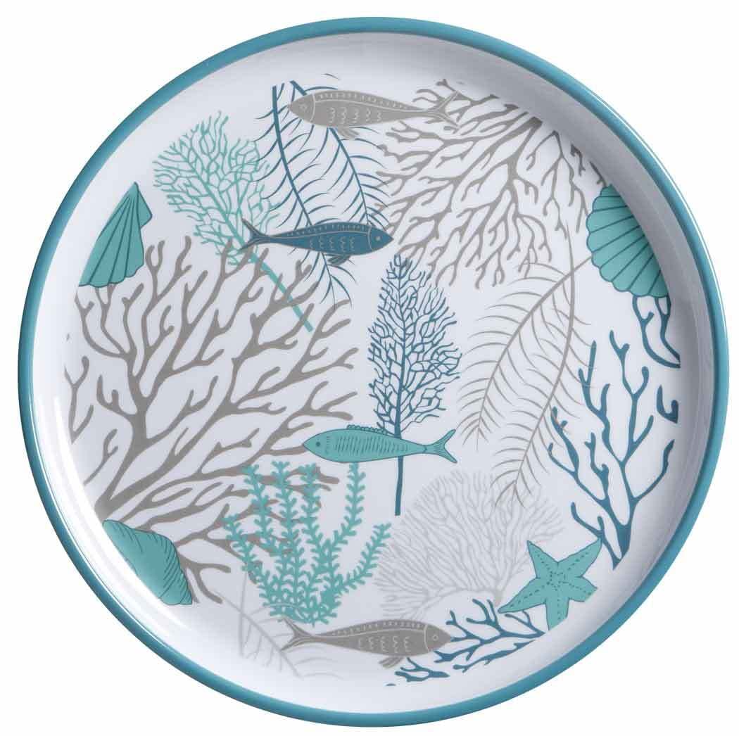 Cookinglife Ontbijtborden | Dessertborden Aqua Maris ø 21 cm - 6 Stuks