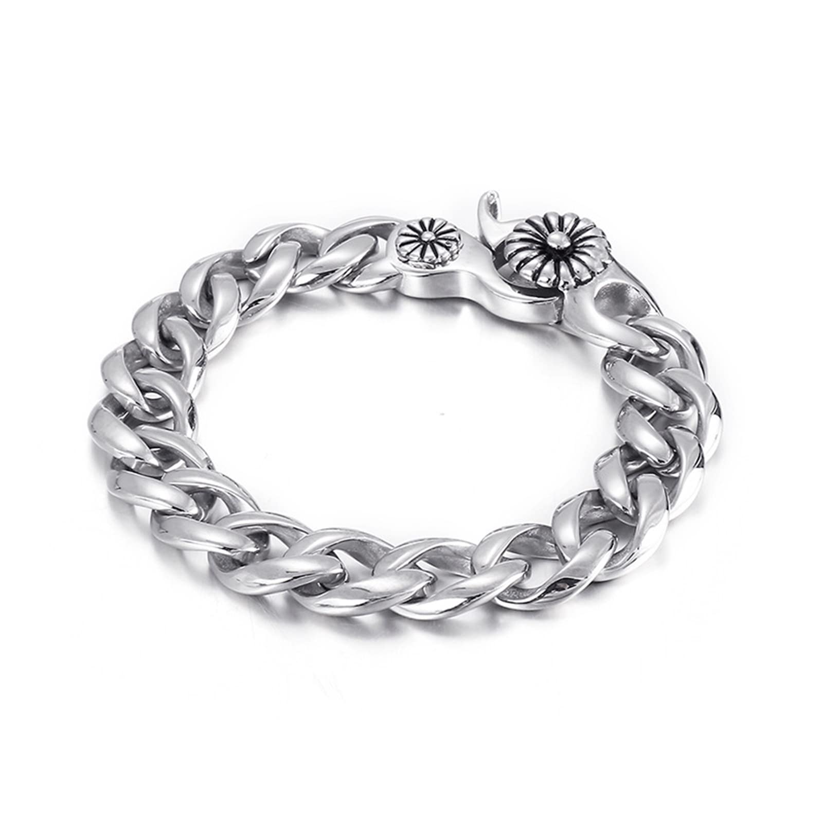 Pulsera Igualdad, Hebilla Anilla Hebilla Caracol Trenzada Pulseras Mejores Amigas Plata Regalo para el cumpleaños de San Valentin 200x13mm