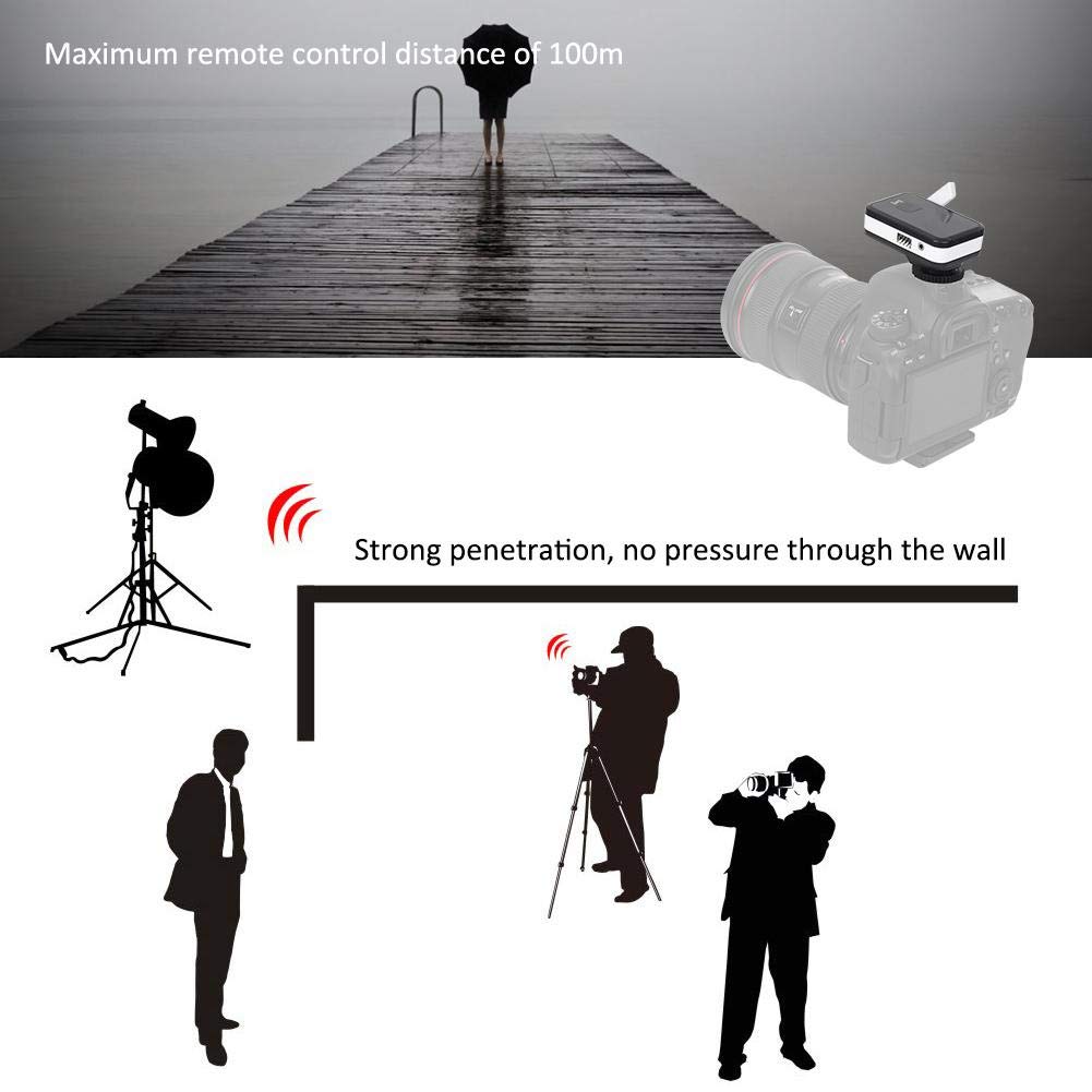 Topiky Trigger Wireless Flash per Fotocamera Wireless, 16 canali 100 m Trigger Telecomando Supporto Anti-interferenza velocità sincrona 1/320S Flash Wireless, per per