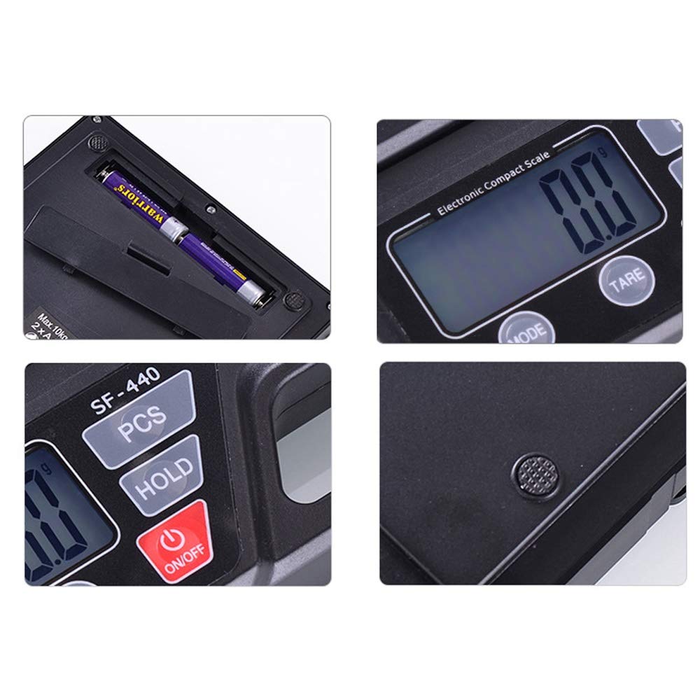Báscula de gramos portátil, Báscula de cocina digital de alta precisión de 0,1 G, electrónica con pantalla LCD, multiunidad y función de retención de peso for alimentos, repostería y té en casa.