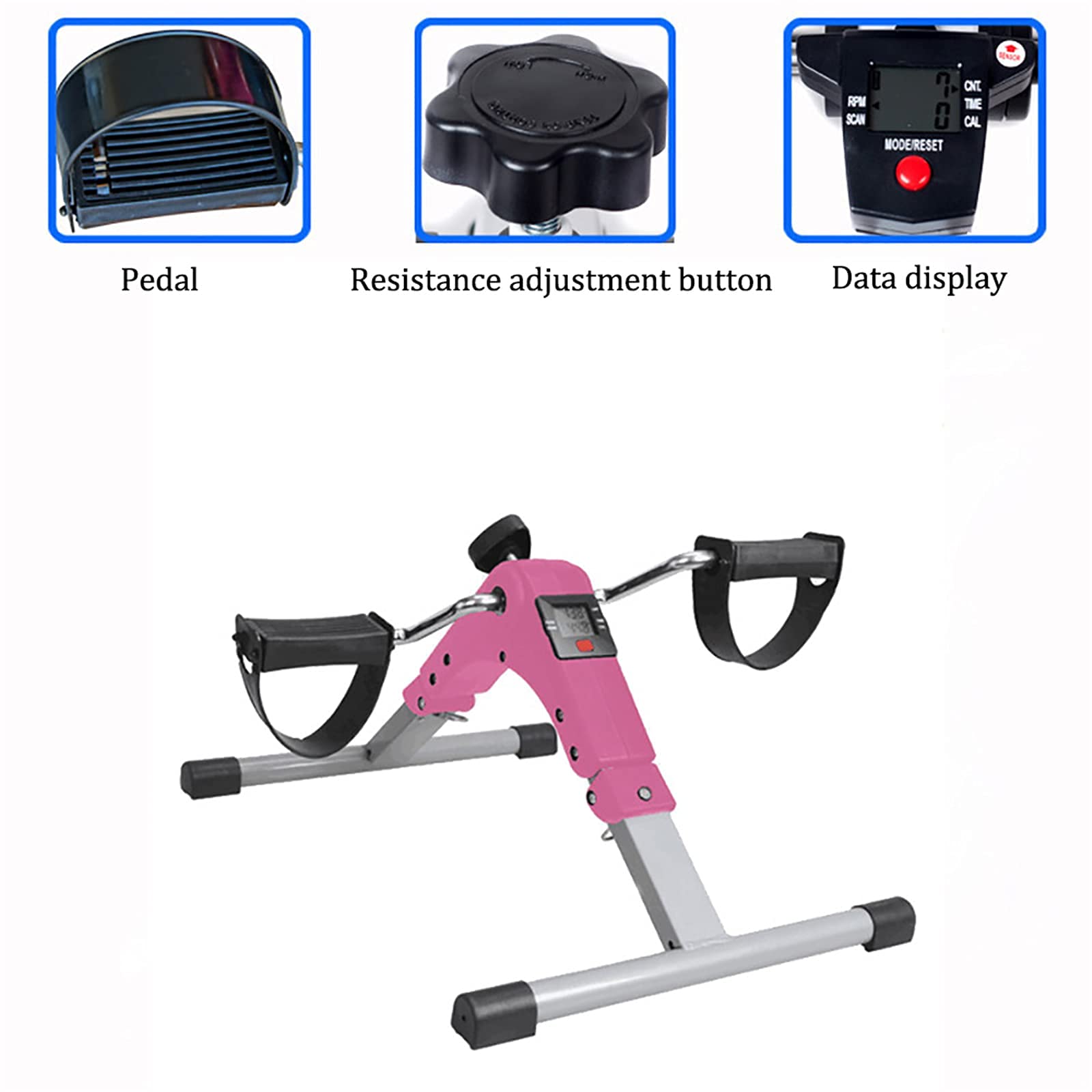 Domowy mini rower treningowy, do użytku domowego seniorów w średnim wieku i wielofunkcyjna rehabilitacja sprzęt rowerowy antypoślizgowa mata wielokierunkowa kontrola prędkości swobodny wybór