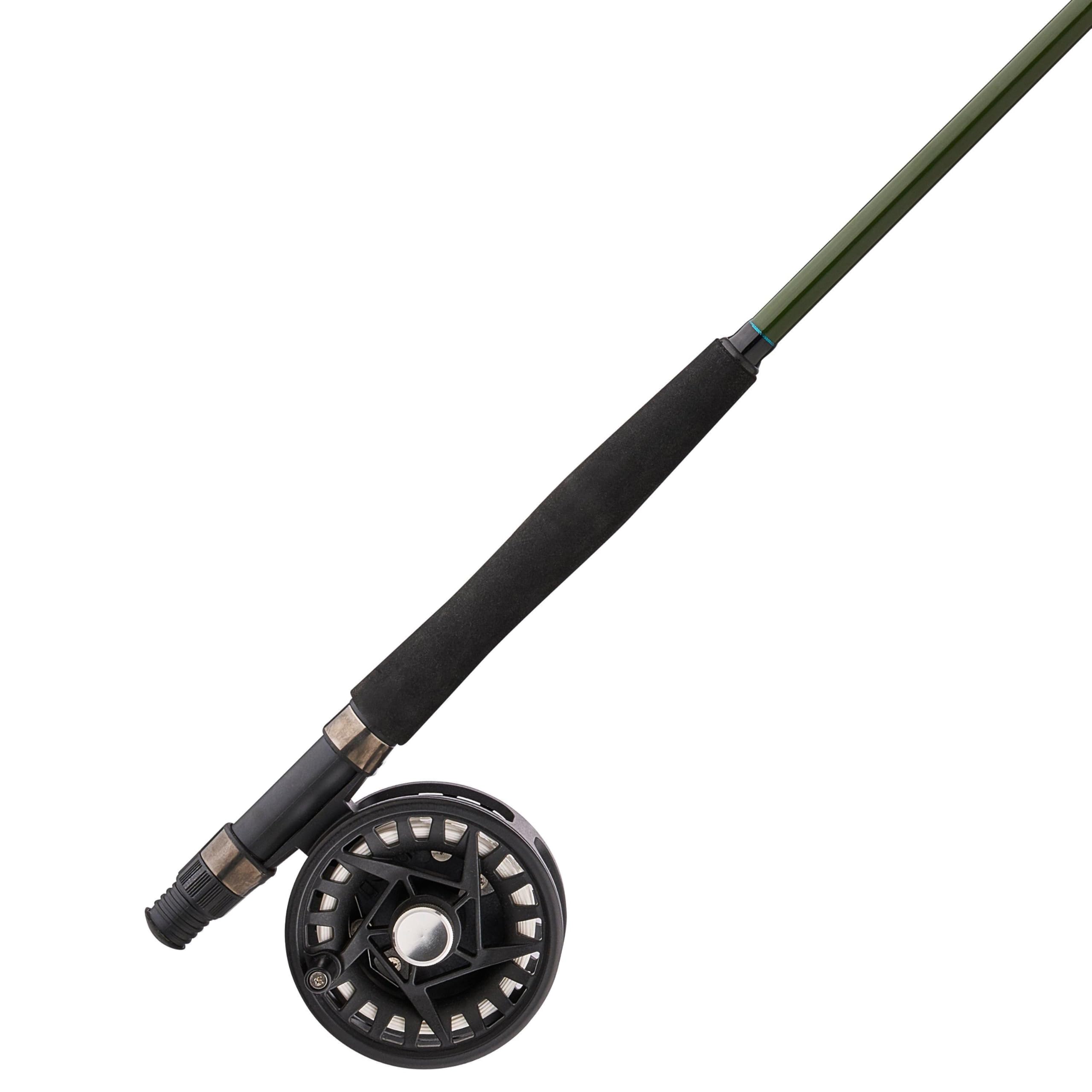 Shakespeare Cedar Canyon Select Fly Reel and 8' Rod Combo Kit, 3-Piece Graphite Blank Construction, Comes Fully Rigged, Includes Leader and Flies