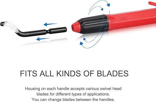 HAUTMEC Deburring Tool with Swivelling Blades,Copper Pipe Deburring Tool 3D Printing for Metal, Resin, Copper, PVC Pipes and Aluminum