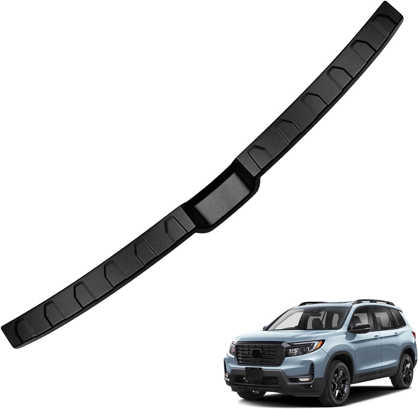 Rear Bumper Protector Compatible with Honda 2019-2023 2024 2025 Passport Accessories Matte Black ABS Material Trunk Door Entry Bumper Guards for Honda 2019-2025 Passport