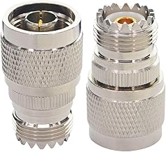 Boobrie - Coaxial N Male to UHF Female SO239 Wireless LAN Antenna Adapter Cable for WiFi Radio (Pack of 2)