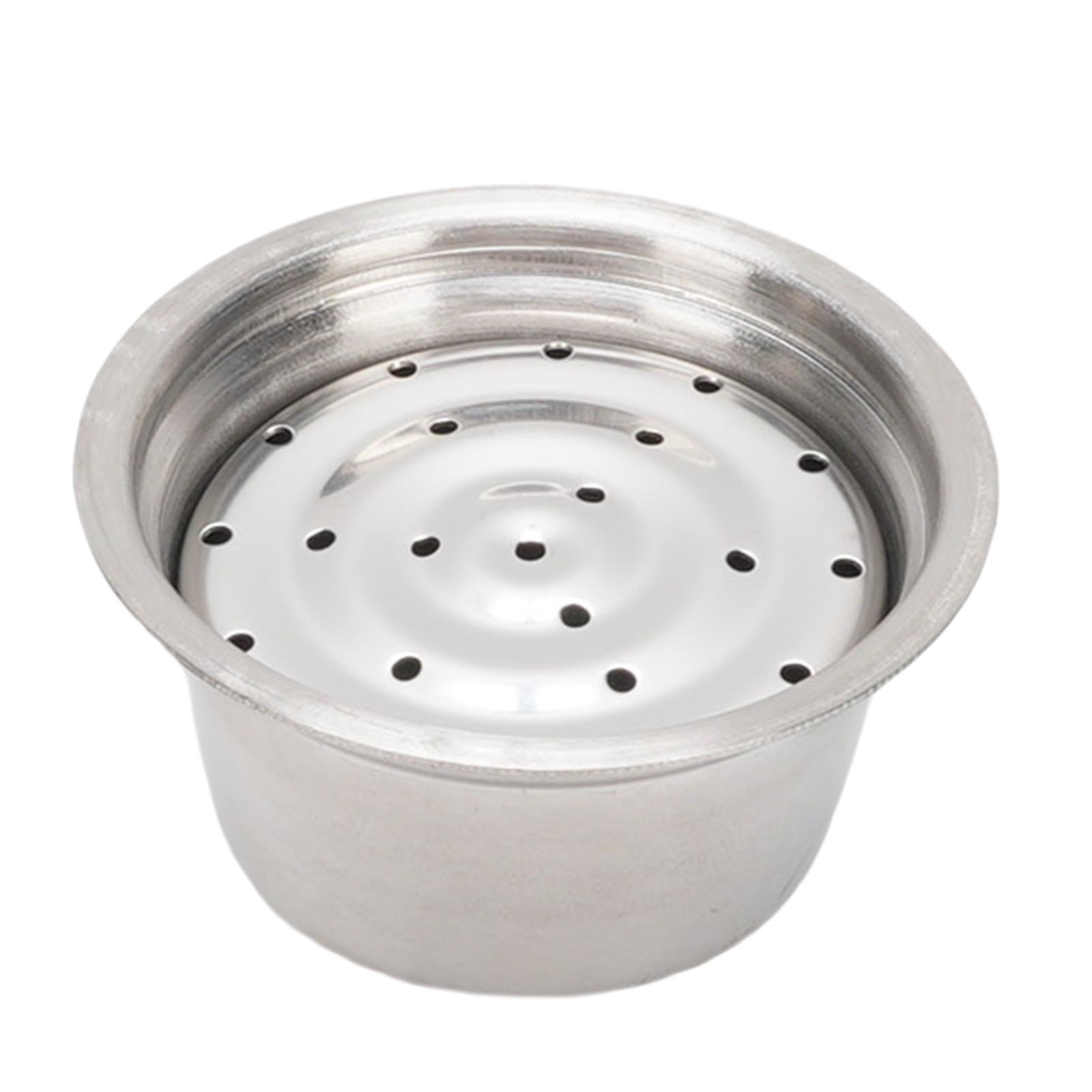 Zunate Cápsula de café Reutilizable de Acero Inoxidable con Manipulador, Cuchara y Cepillo – Kit de Cápsulas de café Ecológico para, Fácil Limpieza, Extracción Mejorada, Suministros para Máquinas