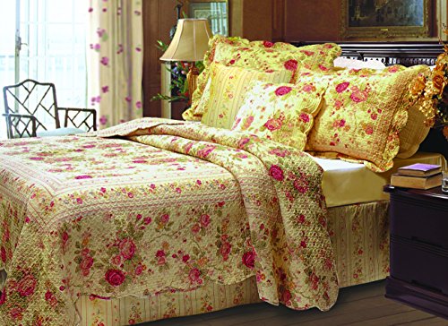 Greenland Home Antique Rose Bonus Quilt Set, Twin