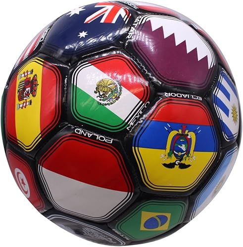 Miniatura 5 de Balón de fútbol de banderas de país, tamaño 5, pelota de la Copa del Mundo, Selecciones Nacionales del Club del Mundo, Balón de fútbol de bandera