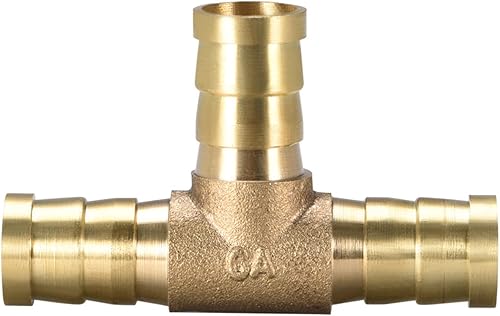 Miniatura 4 de M METERXITY Paquete de 2 accesorios de manguera de latón  12 pulgada de diámetro exterior, empalmador de púas de latón aplicado al combustible de