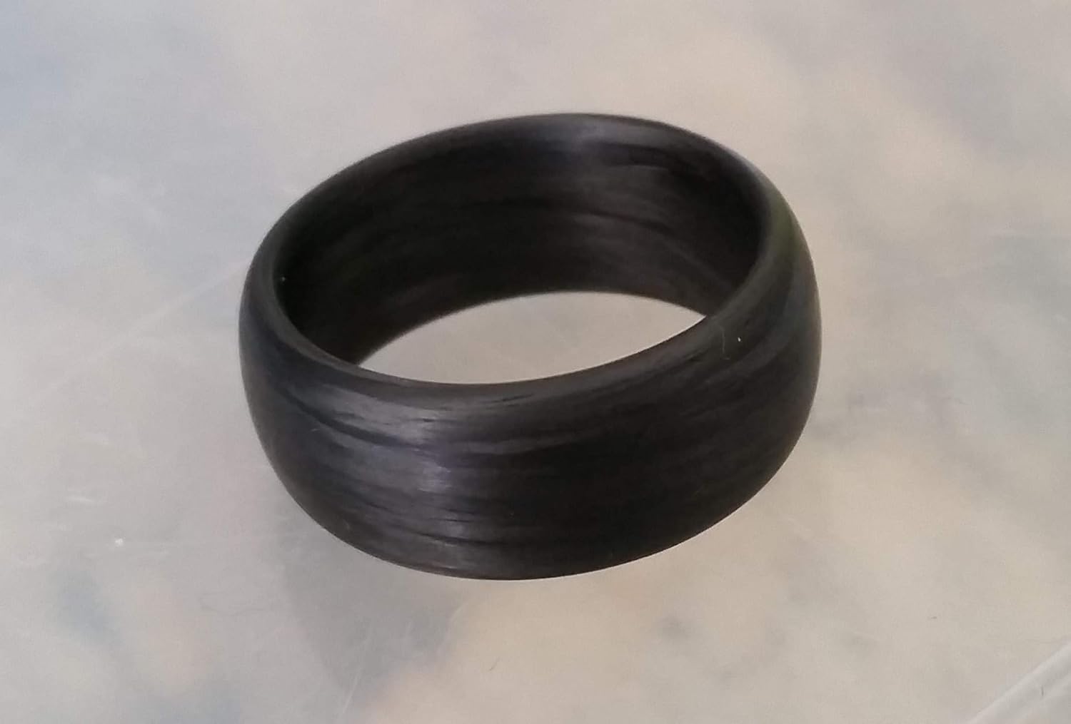 Full Carbon Fiber Legacy Ring, Men's or Women's Wedding Band, Matte Finish, Black, Durable, Scratch Resistant, Waterproof, Handcrafted in the USA, Custom Band Widths